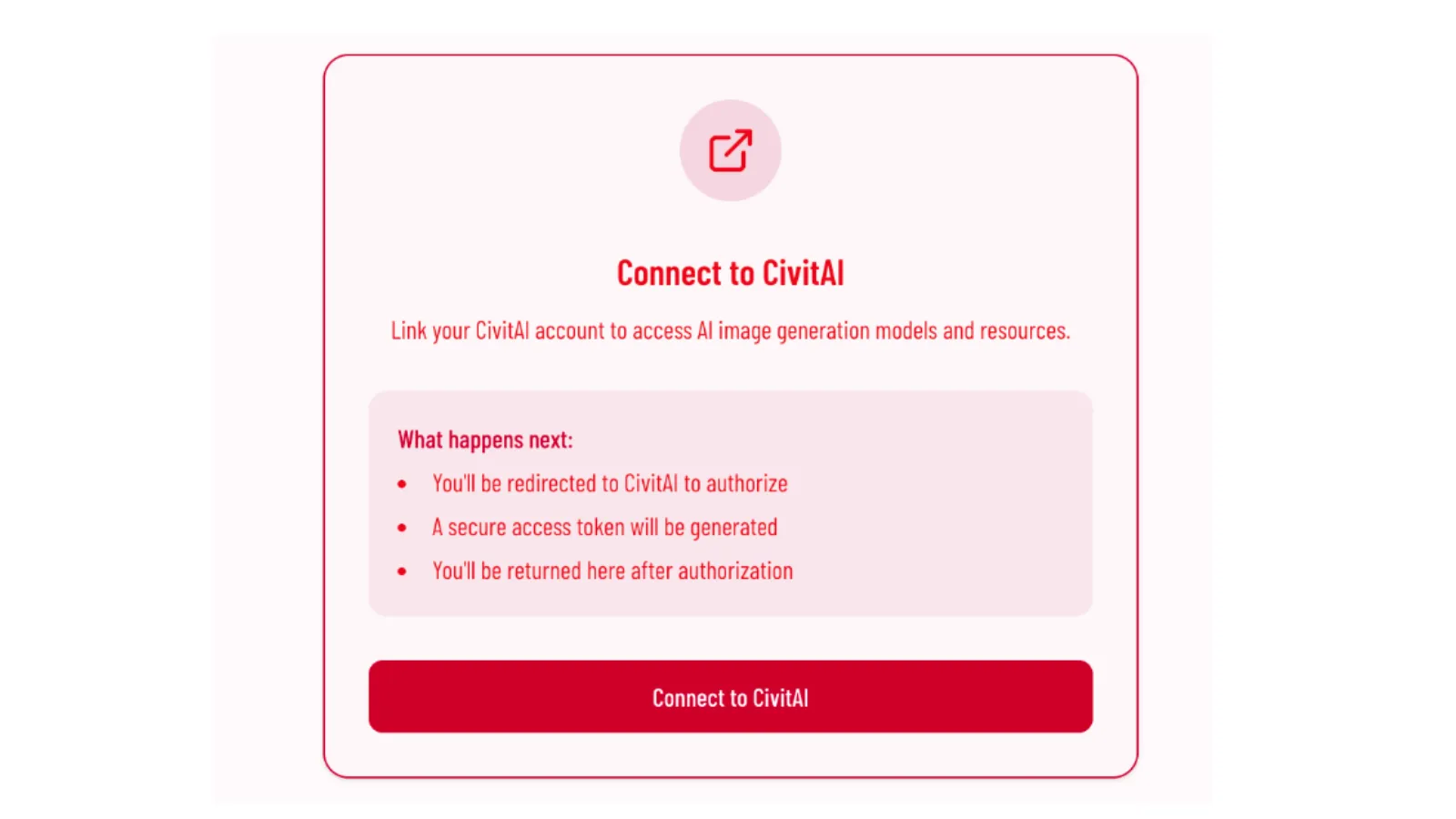 Civitai OAuth authorize screen asking to allow Genko access