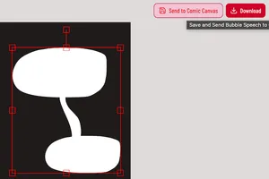 Saving and Downloading custom bubble speech