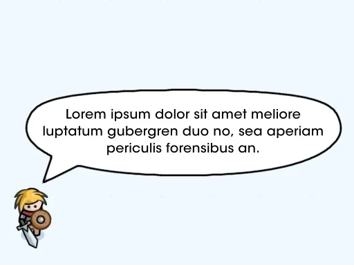 Basic speech bubble components